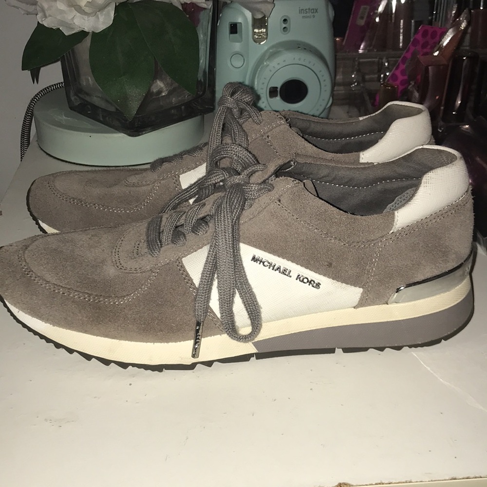 Michael Kors Gray Suede Sneakers